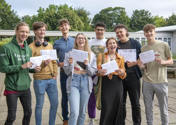There has been much debate about this week's A-Level results as students at Boston Spa Academy celebrate their results. Photo: Tony Johnson.