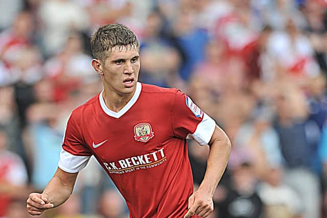 John Stones playing for his hometown club Barnsley (Picture: Steve Parkin)