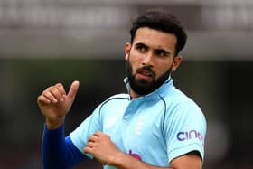 Called up: Pace bowler Saqib Mahmood has been added to the England squad for the second Test against India. Picture: Nigel French/PA