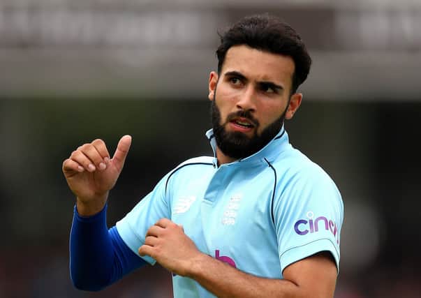 Called up: Pace bowler Saqib Mahmood has been added to the England squad for the second Test against India. Picture: Nigel French/PA