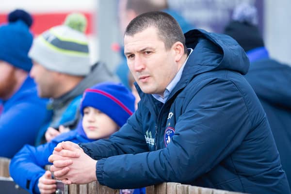 Former Wakefield Trinity coach Chris Chester with fans at Belle Vue. (ALLAN MCKENZIE/SWPIX)