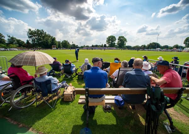 Getting a good view?: Yorkshire v Warwickshire in the Royal London Cup at
York.
 Picture: Bruce Rollinson