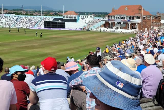 Cricket by the sea: Royal London Cup, Yorkshire v Sussex at Scarborough Crickey Club.