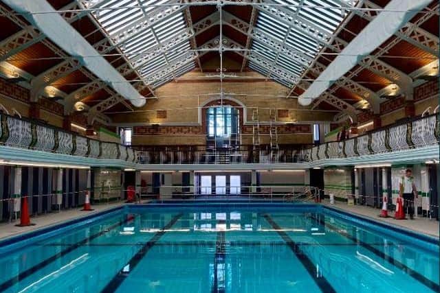 The baths following the £3.75m upgrade Picture: Hodson Architects