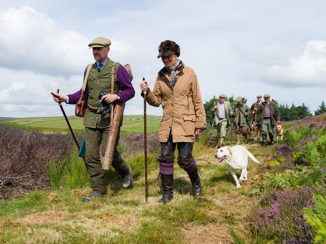 A grouse shoot in Nidderdale yesterday. Image by photographer Jonathan Pow.