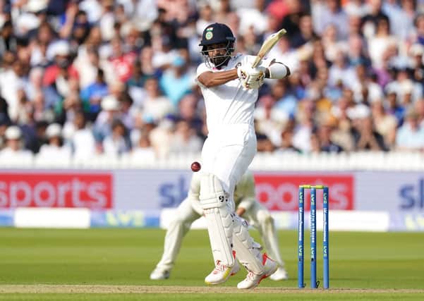 India's KL Rahul scored an unbeaten century against England at Lord's. Picture: PA.