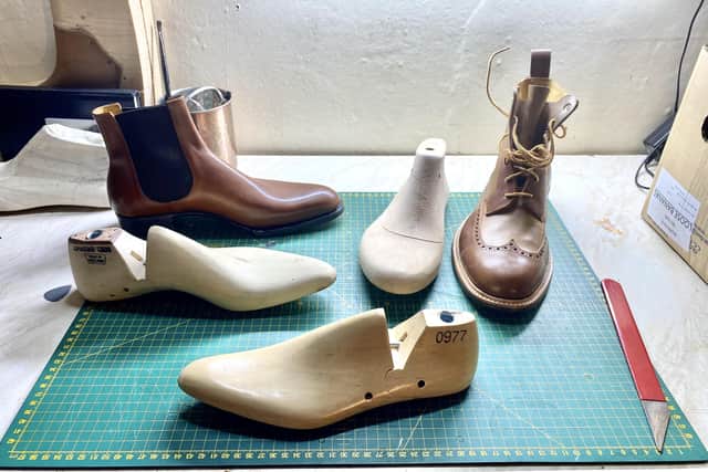 Dean makes his own bespoke shoes and boots and would like to develop this side of his business.