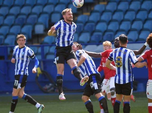 Huddersfield Town defender Tom Lees, pictured in action for former club Sheffield Wednesday last term.
