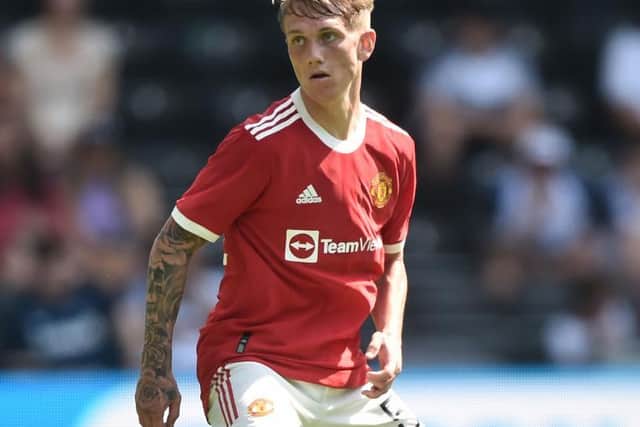 PROMISE: Ethan Galbraith playing for Manchester United's first team in pre-season