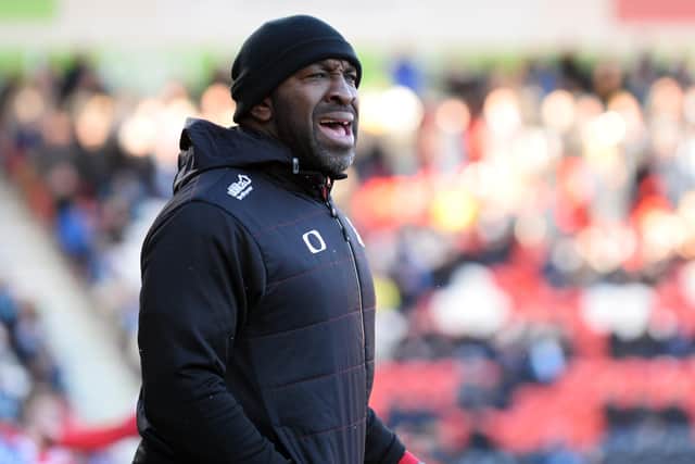 Darren Moore managing Doncaster Rovers last year (Picture: Marie Caley)