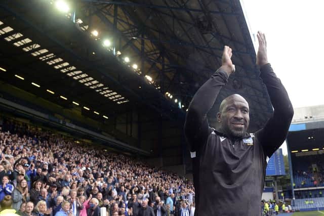 Welcome to hillsborough: Today will be the first league game in front of fans for Sheffield Wednesday boss Darren Moore. (Picture: Steve Ellis)