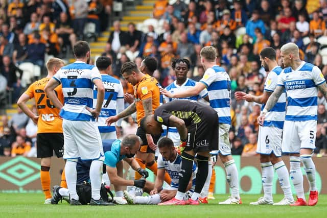 Flashpoint: George Moncur is sent off with Hull 2-0 down (Picture: Isaac Parkin/PA)