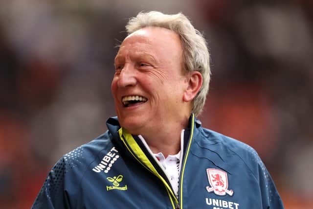 Neil Warnock all smiles with the fans back. (Picture: Lewis Storey/Getty Images)
