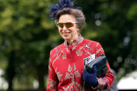 The Princess Royal during Ladies Day of the 2021 Moet and Chandon July Festival at Newmarket racecourse.