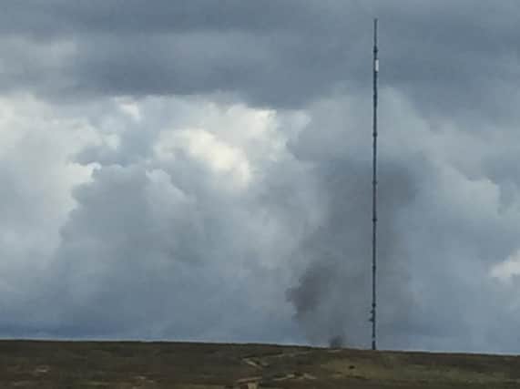 The fire broke out in Bilsdale, North Yorkshire, on Tuesday afternoon