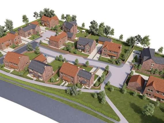 The Ferrensby development is called Slingsby Vale and features 18 houses