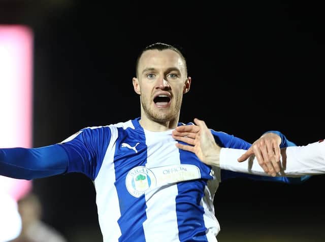 LATE WINNER: From Wigan's Will Keane. Picture: Getty Images.