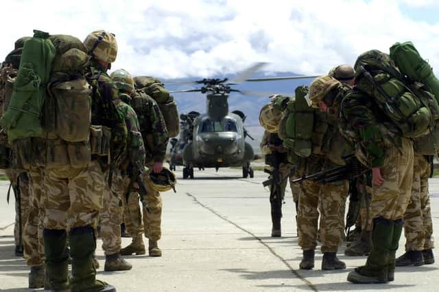 A deployment of Royal Marines land in Afghanistan in 2002 at the time that columnist Andrew Vine reported from the war-torn country for The Yorkshire Post.