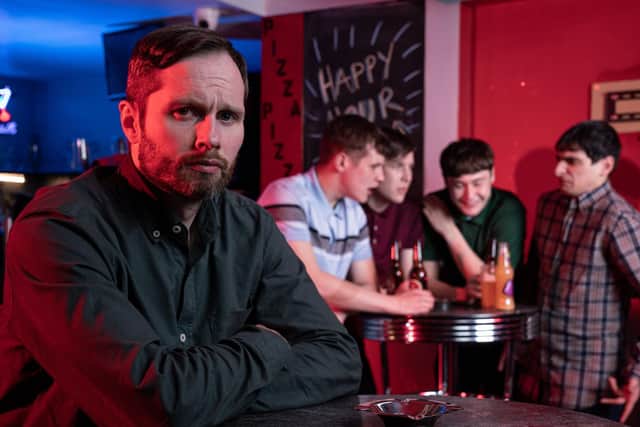 Liam in a scene from series 2 of Ladhood. (BBC/Jack Barnes).
