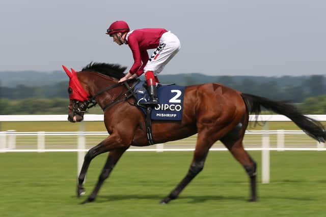 David Egan's mount Mishriff is favourite for today's Juddmonte International, the Ebor Festival's opening day highlight.