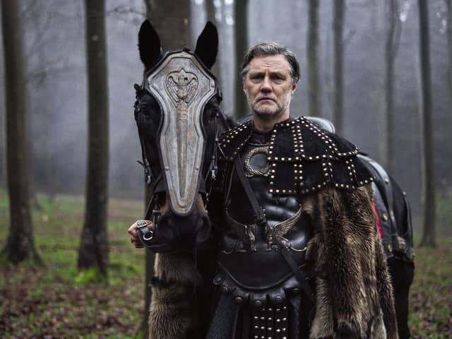 David Morrissey as Aulus in a scene from Britannia which returns next week.                              Picture: PA.