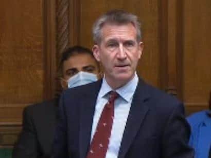 Dan Jarvis speaking in the House of Commons on August 18 2021 (Parliament TV)