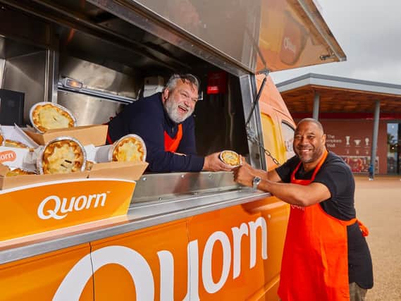 Liverpool legends John Barnes and Neil ‘Razor’ Ruddock joined forces with Quorn to launch new meat-free pies at Anfield