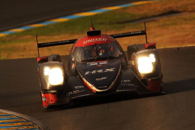 Paul Di Resta in action in his United Autosports car ahead of this weekend's Le Mans 24 hour race. Picture: United Autosports.