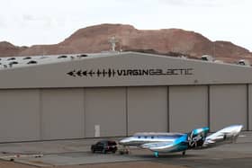 Billionaire businessman Sir Richard Branson has hailed Virgin Galactic's "growing fleet of spaceships" after unveiling its third craft.