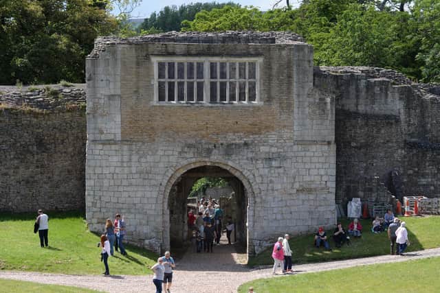 The 11th-century gatehouse at Tickhill Castle survives