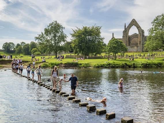 Bolton Abbey on a hot summer's day. (Pic credit: Danny Lawson / PA)