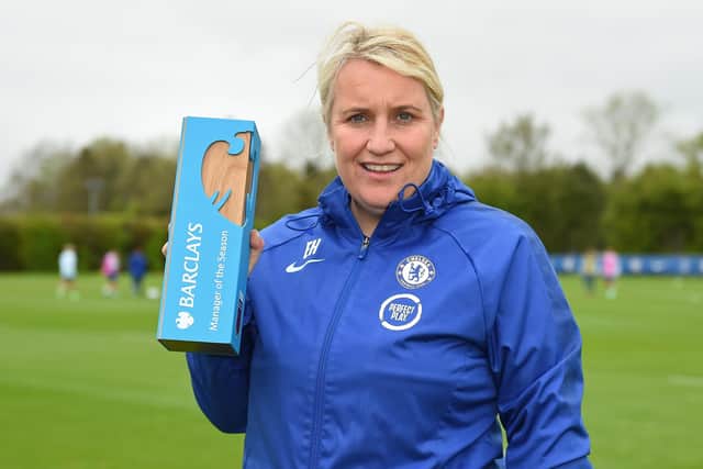 Could easily make the grade in men's game: FA WSL manager of the year Chelsea's Emma Hayes.