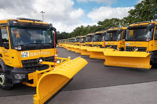 The new gritters joining the NY Highways fleet