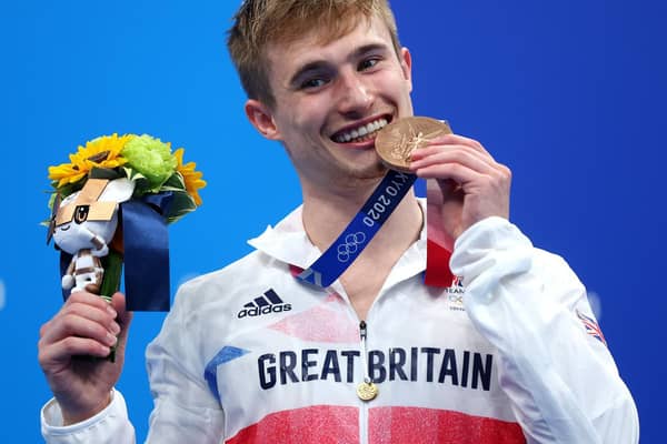 WELCOME SIGHT: Yorkshire diving star Jack Laugher admitted that the sight of empty seats at the Tokyo 2020 Olympics eased the pressure on him as he returned home with a bronze medal. Picture: Getty Images.