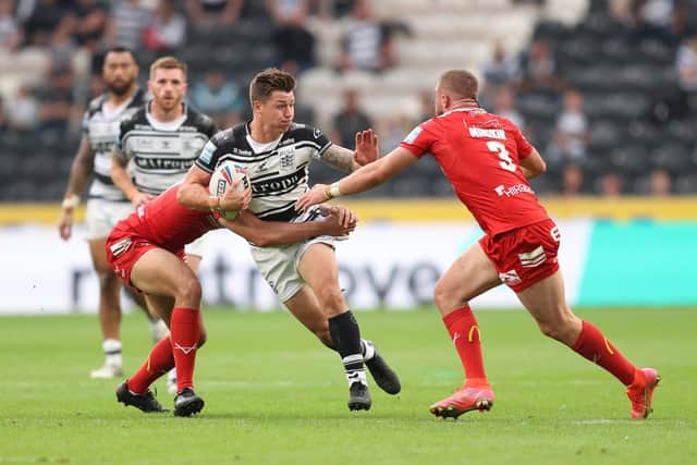 Jamie Shaul made a successful return to action for Hull FC in the derby win over Hull KR - operating out of position at hooker rather than full-back. Picture: John Clifton/SWpix.com.