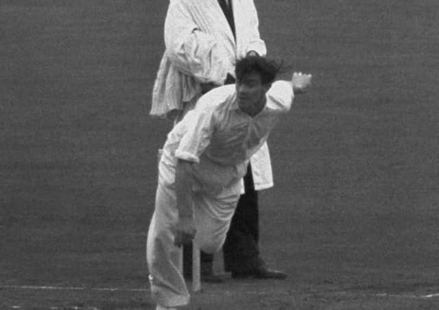 Fred Trueman, bowling for England in the Fourth Test against India at The Oval in 1952, the same year a fiery spell at Headingley in his Test debut left the tourists' 0-4. Picture: Getty Images