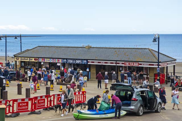 Filey is a popular spot with holiday-makers.