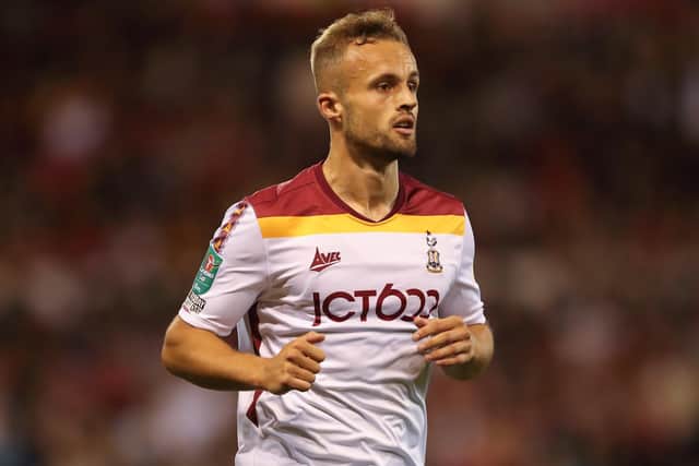 ON TARGET: Bradford City's Charles Vernam. Picture: James Williamson/Getty Images
