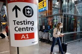 A testing centre at an airport. (Pic credit: Tolga Akmen / Getty Images)