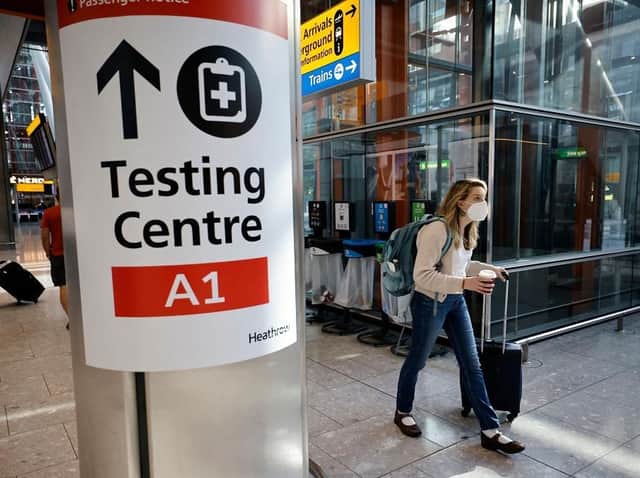 A testing centre at an airport. (Pic credit: Tolga Akmen / Getty Images)