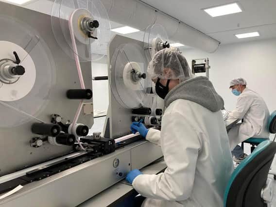 The Abingdon Health manufacturing facility in York will make the BioSURE Covid-19 antibody self-test