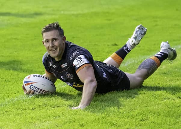 BRACE YOURSELF: Castleford Tigers winger Greg Eden has scored two tries in each of his last three games. Picture: Allan McKenzie/SWpix.com.