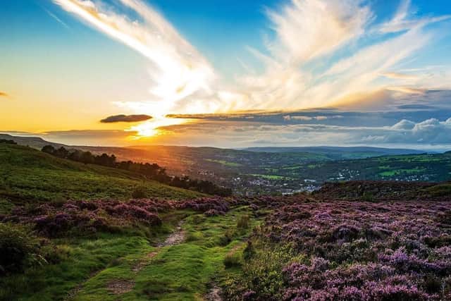 The sun setting over Ilkley Moor. (Pic credit: Bruce Rollinson)