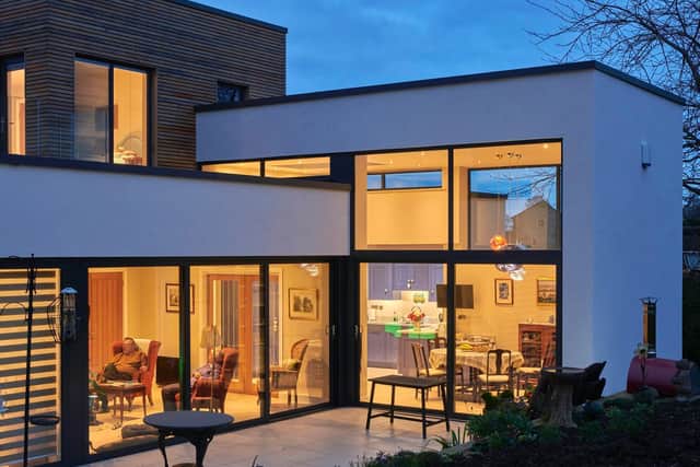 Large areas of glazing bring life-enhancing natural light into the home