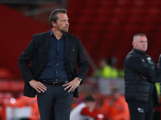 Sheffield United manager Slavisa Jokanovic on the touchline in the 2-1 Carabao Cup victory over Derby County at Bramall Lane. Picture: Sportimage.