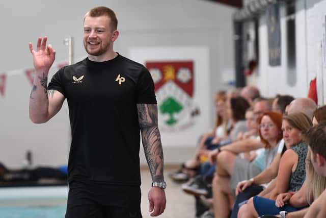 Olympic champion Adam Peaty held a swimming clinic in Harrogate this week.