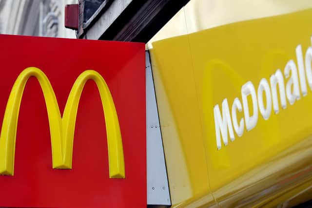 Fast food giant McDonald's has run out of milkshakes in all of its UK restaurants due to supply chain problems. The burger chain has also been left without bottled drinks across its 1,250 outlets in England, Scotland and Wales. Picture: Nick Ansell/PA Wire