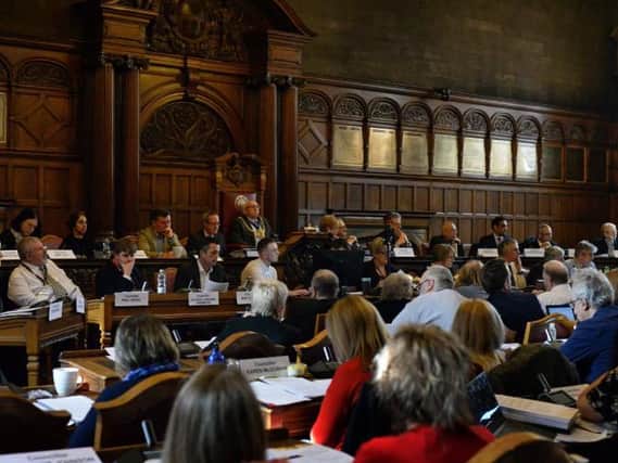 Sheffield councillors meet in the council chambers