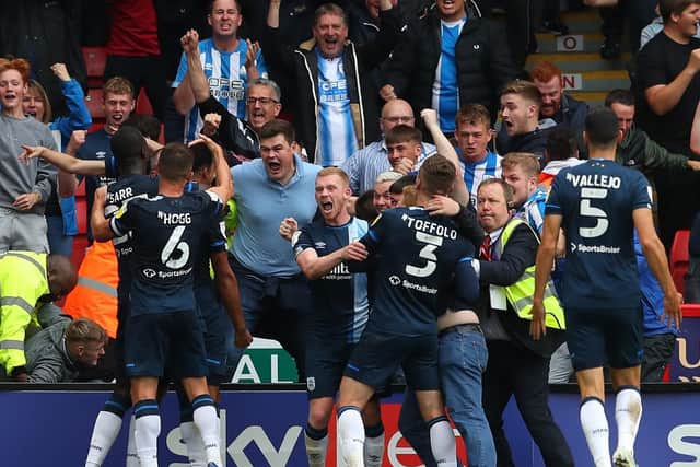 LAST TIME OUT: Huddersfield defeated Sheffield United 2-1 in a dramatic contest in their last Championship fixture. Picture: Simon Bellis / Sportimage