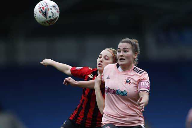 KATIE WILKINSON: Sheffield United star, along with Naomi Hartley, have gone full-time with a move to Coventry City. Picture: Darren Staples/Sportimage